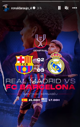 Así calientan el clásico los jugadores del Barcelona y Real Madrid: beso de Gavi, recuerdito de Benzema y el mensaje de Vinicius