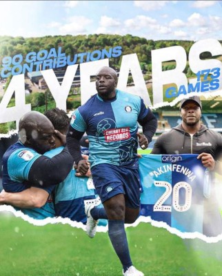 Akinfenwa, el delantero de 220 libras que llevó al Wycombe de la cuarta a la segunda división