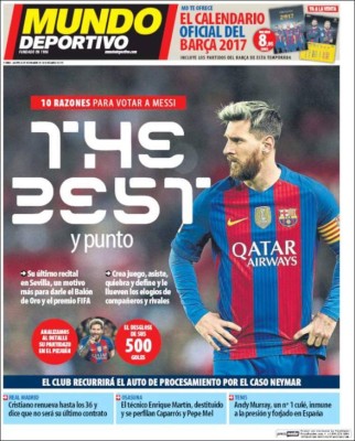 Guerra de portadas en España por Messi y Cristiano