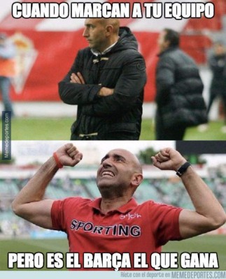 Los mejores memes de la paliza del Barcelona al Sporting Gijón