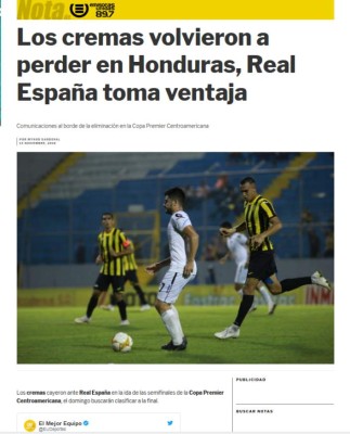 Prensa de El Salvador y Guatemala: 'La sacan barata' y 'volvieron a perder en Honduras'