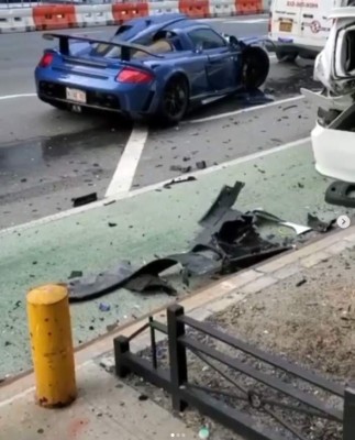 Destruye su Porsche Gemballa Mirage GT en New York; se fuga, pero la policía lo intercepta