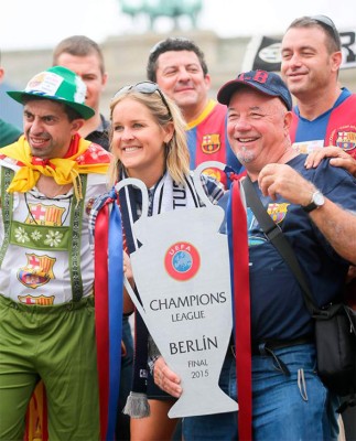 Las mejores fotos de los aficionados del Barcelona en Berlín