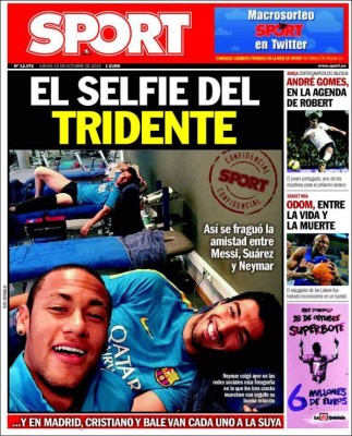 Las portadas de los diarios deportivos en el mundo