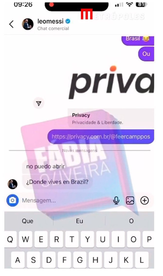 ¿Messi le fue infiel a Antonela? Los chats del argentino con esta preciosa modelo: “Él me habló primero”