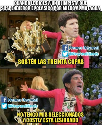 MEMES: Olimpia es motivo de burlas por la suspensión del clásico y Marathón por no ganar