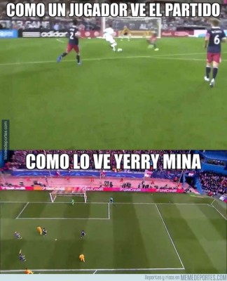 ¡Los memes atacan a Yerry Mina tras empate del Barcelona ante Getafe!