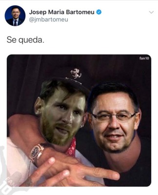 Los memes destrozan a Messi tras anunciar su decisión de quedarse en el Barcelona