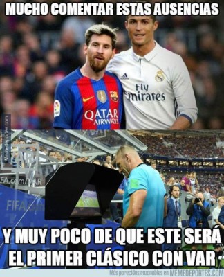 Sin Messi ni CR7: Los divertidos memes previo al clásico Barcelona-Real Madrid
