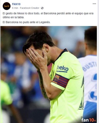 ¡Crueles! Barcelona pierde con Leganés y los memes atacan a Piqué