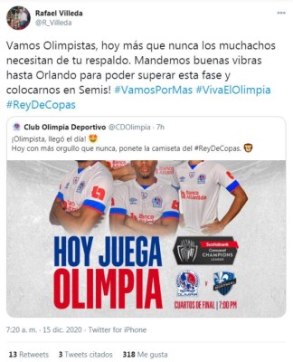 Los comentarios en redes por el Olimpia-Montreal Impact: 'Hoy, todos con el Olimpia”