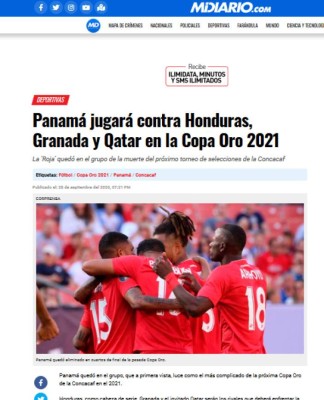 'El Grupo de la Muerte': Lo que dice la prensa de Panamá sobre Honduras y sus rivales en Copa Oro