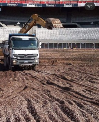 Como nunca lo habías visto: Así luce el estadio Monumental sin césped durante la remodelación