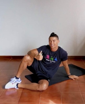 Cristiano Ronaldo es captado entrenando en un estadio y en plena crisis por coronavirus