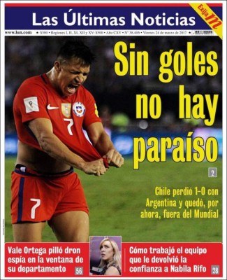 Portadas de hoy: Argentina se rinde a Messi y Honduras a ''TRUMPear'' a EUA