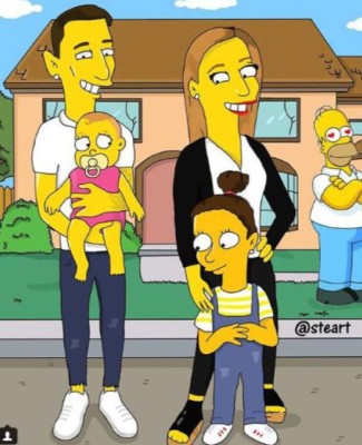 Los cracks del fútbol y sus dobles con los simpsons