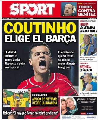 Las portadas deportivas más importantes por el mundo