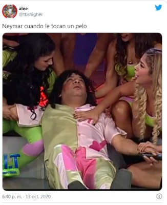 Los memes destruyen a Neymar por fingir faltas en un polémico Perú-Brasil