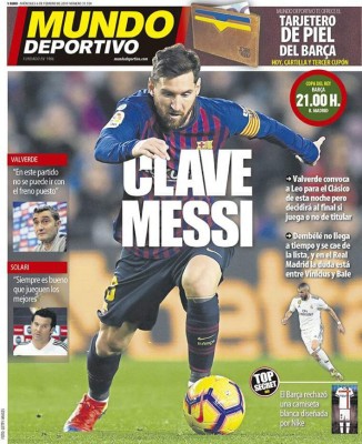 Las portadas por el mundo: Barcelona-Real Madrid se roban la atención