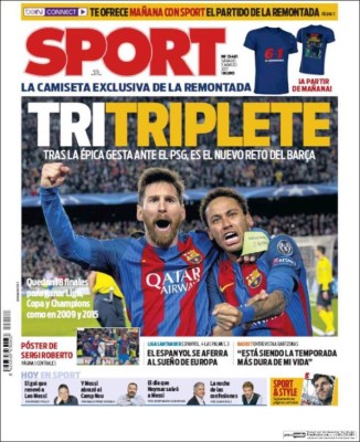 James y Barcelona se destacan en las portadas de los diarios internacionales