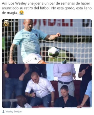 Impactante: Así luce ahora Wesley Sneijder a dos semanas de anunciar su retiro