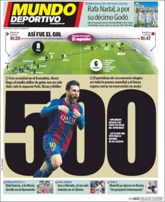 ¡Picantes! Messi sigue robándose las portadas en el mundo
