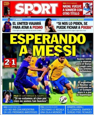 Portadas de los diarios deportivos más importantes
