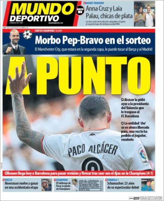 Portadas de los diarios deportivos en el mundo este jueves 25 de agosto