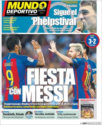 PORTADAS: Argentina llora; Honduras ríe y celebra la clasificación a cuartos de Rio-2016