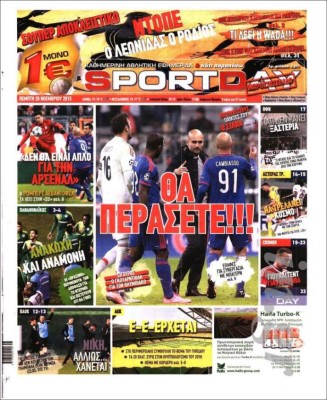 Portadas de los diarios más importantes del mundo deportivo