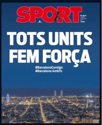 Las impactantes portadas en el mundo tras atentado en Barcelona