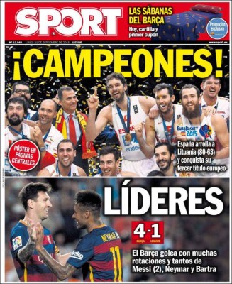 Mirá las portadas más importantes de los diarios deportivos del mundo