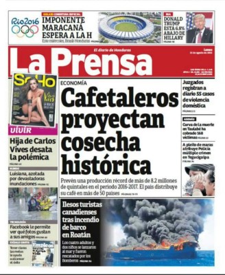 Principales portadas: Así titulan los periódicos del mundo este lunes 15 de agosto