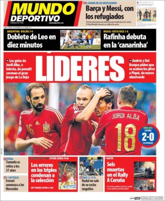 Las portadas de hoy en los principales diarios deportivos del mundo