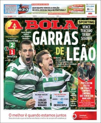 Las mejores portadas de este domingo 22 de noviembre de 2015