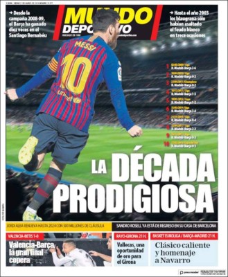 Las portadas por el mundo: En Barcelona ya piensan en el 'triplete' previo al clásico