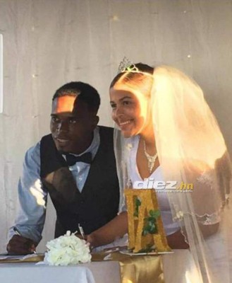 Las fotos exclusivas de la boda del futbolista de Olimpia 'Flecha' Bernárdez con su novia Gabby Corea