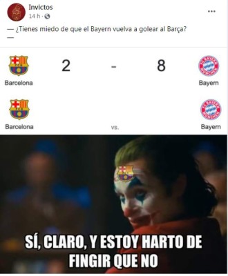 ¿Otra paliza? Los memes hacen trizas al Barcelona previo al partido contra el Bayern Múnich por la Champions