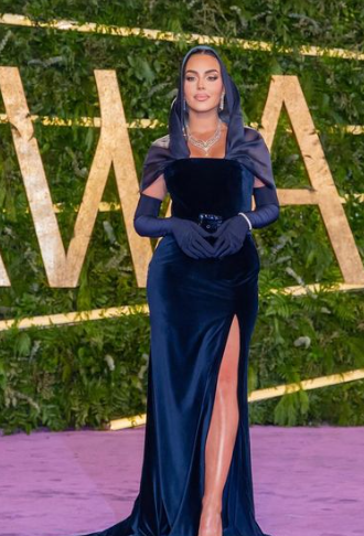 ¡Qué belleza! Georgina Rodríguez eclipsa en la alfombra roja de Arabia Saudita y el impactante precio de su collar de diamantes