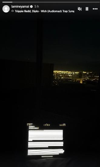 La enigmática publicación de Lamine Yamal por medio de su cuenta de Instagram.