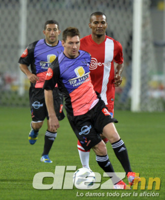 Messi y Neymar en amistoso benéfico en Perú