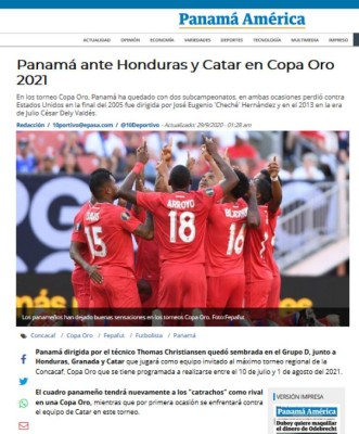 'El Grupo de la Muerte': Lo que dice la prensa de Panamá sobre Honduras y sus rivales en Copa Oro