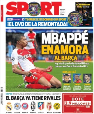 Portadas de Hoy: Jorge Luis Pinto va por los 6 puntos