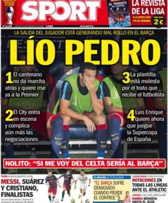 JUEVES: Las portadas de los periódicos deportivos más importantes
