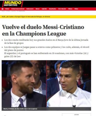 Messi vs Cristiano, el duelo esperado en Champions League y lo que dicen los medios por el mundo