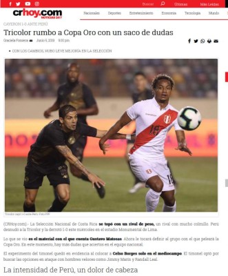 Prensa tica: Costa Rica 'sin identidad' y 'con dudas' a Copa Oro