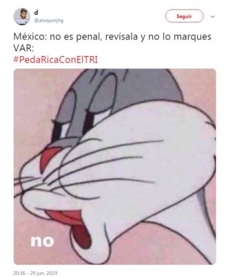 Los memes se burlan de México tras el penal inexistente a favor de Costa Rica