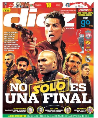 ¡Espectaculares! Las portadas de la final de Champions League entre Real Madrid y Liverpool
