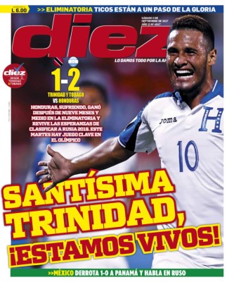 PORTADAS: Llanto en Panamá, júbilo en México, Costa Rica y Honduras