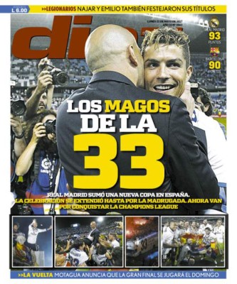 Los diarios deportivos del mundo se rinden al Madrid tras ganar la Liga 33 en su historia